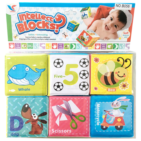 Joc educativ Insportline Intellect Blocks 1+/ Set de cuburi photo 1