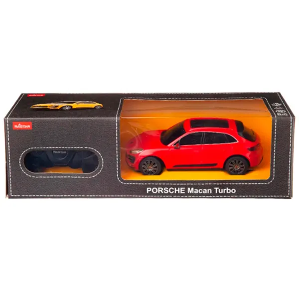 Mașină Rastar PORSCHE Macan Turbo 71800 8 km/h / 2.4 GHz / Gray Red photo 4