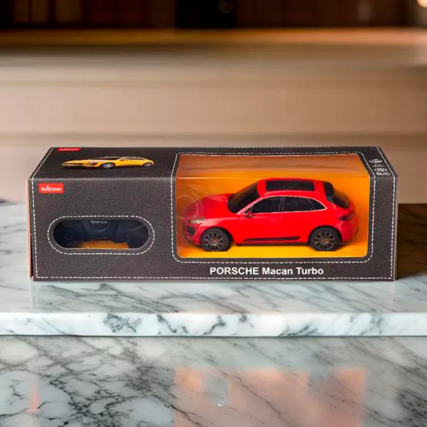 Mașină Rastar PORSCHE Macan Turbo 71800 8 km/h / 2.4 GHz / Gray Red photo 6