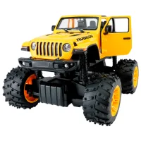 Mașină Rastar JEEP Wrangler JL with Big foot design 79410 8 km/h / 2.4 GHz / Black Yellow photo 3