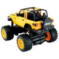 Mașină Rastar JEEP Wrangler JL with Big foot design 79410 8 km/h / 2.4 GHz / Black Yellow photo 5