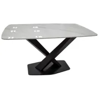 Кухонный стол зафиксированный Magnusplus DT 2138 Керамика/ Белый