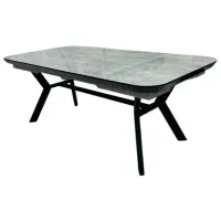 Masă de bucătărie extensibilă Magnus Elit double extension MDF/ Gray