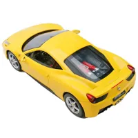 Mașină Rastar Ferrari 458 Italia 47300-8 9 km/h / 2.4 GHz / Gray Yellow photo 5
