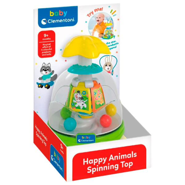 Jucărie interactivă Clementoni Happy Friends Spinning 17895 de la 9 luni / Multicolor photo 1