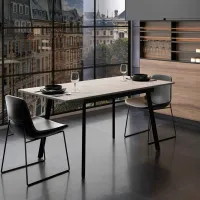 Masă de bucătărie extensibilă Magnus Lini MDF/ Retro Stone photo 7