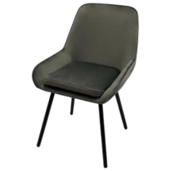 Scaun de bucătărie Ambianta CR-18 Catifea/ Gray  photo 1 Scaun de bucătărie Ambianta CR-18 Catifea/ Gray  photo 1