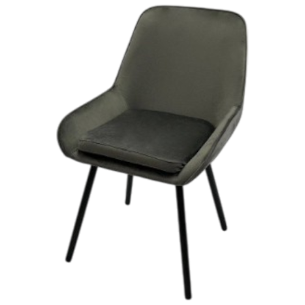 Scaun de bucătărie Ambianta CR-18 Catifea/ Gray  photo 1 Scaun de bucătărie Ambianta CR-18 Catifea/ Gray  photo 1