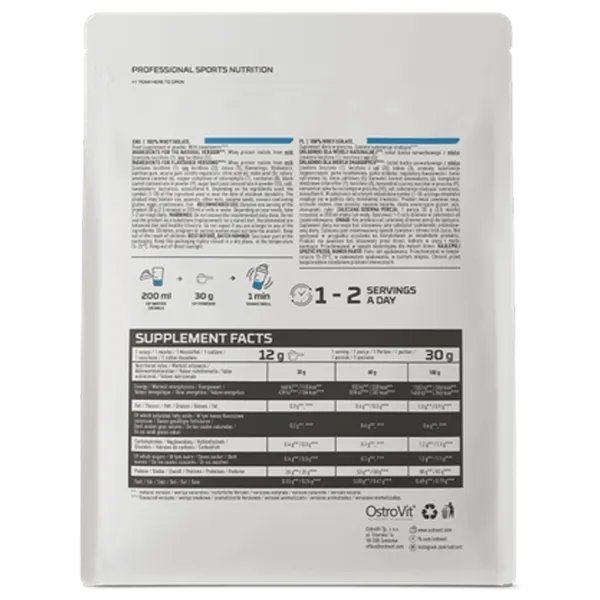 Proteină OstroVit 100% Whey Isolate 300 g (5903933917481) praf / Ciocolată photo 3