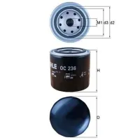 Filtru de ulei Mahle OC 236 MHL-OC 236 photo 2