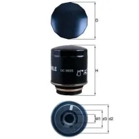 Filtru de ulei Mahle OC 593/3 MHL-OC 593/3 photo 3