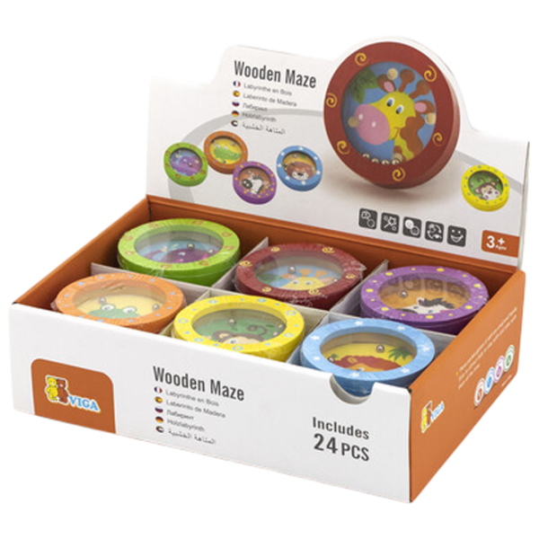 Настольная игра VIGA Wooden Maze 3+/ Логическая игра photo 3 Настольная игра VIGA Wooden Maze 3+/ Логическая игра photo 3