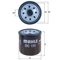 Filtru de ulei Mahle OC 195 MHL-OC 195 photo 3