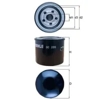 Filtru de ulei Mahle OC 205 MHL-OC 205 photo 2