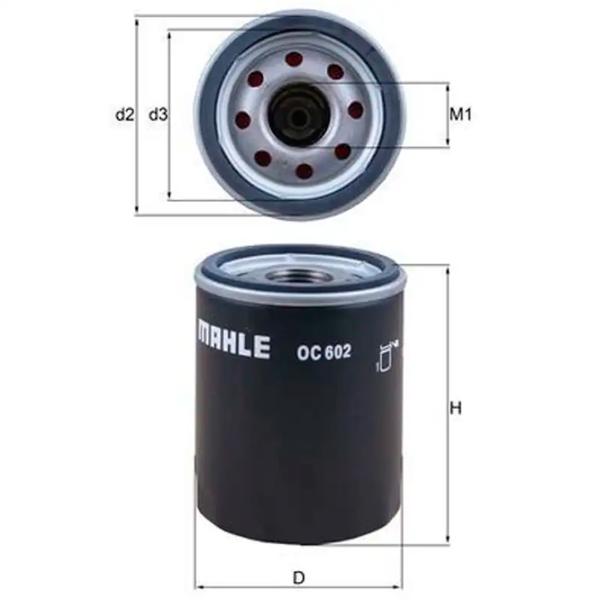 Масляный фильтр Mahle OC 602 MHL-OC 602 photo 3