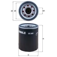 Масляный фильтр Mahle OC 602 MHL-OC 602 photo 3