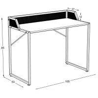 Masă de birou Magnus Mela MDF/ Black photo 4