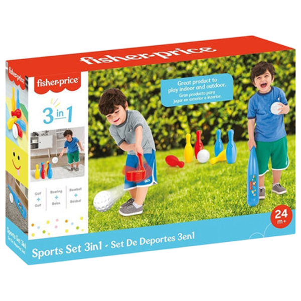 Настольная игра Fisher Price 3в1 3+/ Боулинг photo 1
