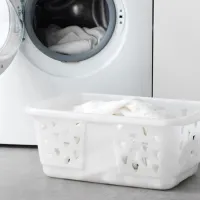 Coș pentru rufe Ikea Blaska 36l / Plastic / White photo 3