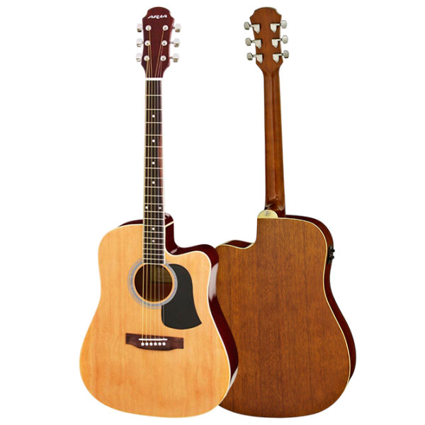 Chitară electro-acustică Aria AWN-15CE N 4/4, Dreadnought, Natural photo 3