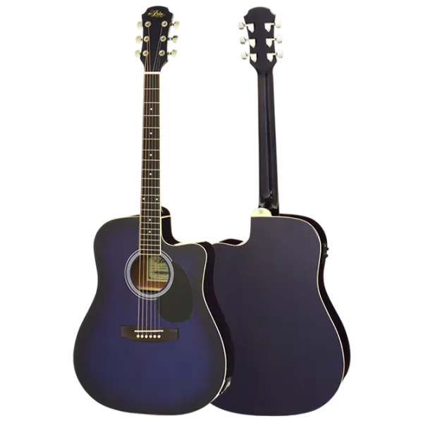 Chitară electro-acustică Aria AWN-15CE BLS 4/4, Dreadnought, Blue photo 2