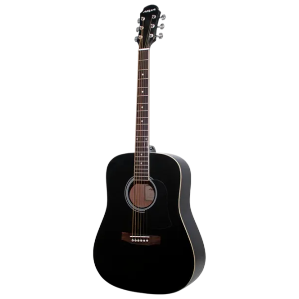 Chitară acustică Aria AWN-15 BK 4/4, Dreadnought, Black photo 1