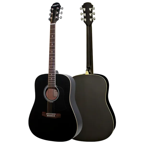 Chitară acustică Aria AWN-15 BK 4/4, Dreadnought, Black photo 3