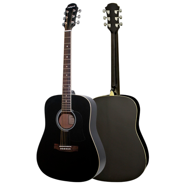 Chitară acustică Aria AWN-15 BK 4/4, Dreadnought, Black photo 3
