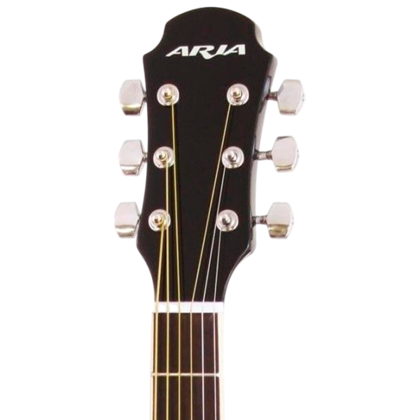 Chitară acustică Aria AWN-15 BK 4/4, Dreadnought, Black photo 4