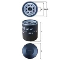 Filtru de ulei Mahle OC 983 MHL-OC 983 photo 3
