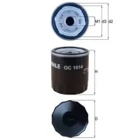 Filtru de ulei Mahle OC 1014 MHL-OC 1014 photo 3