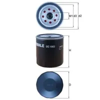 Filtru de ulei Mahle OC 1063 MHL-OC 1063 photo 3