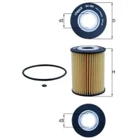 Filtru de ulei Mahle OX 380D MHL-OX 380D photo 3