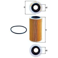Filtru de ulei Mahle OX 370D MHL-OX 370D photo 3