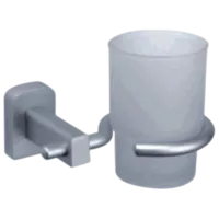 Pahar pentru periuțe de dinți Frap 00884W Sticlă / White / Pe perete