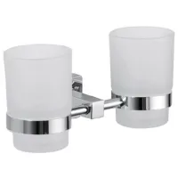 Стакан для зубных щёток Frud R15008 Стекло / Серый / На стене