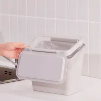 Мусорное ведро Ikea Skolast / Пластик / Светло Серый photo 3