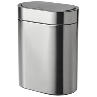 Мусорное ведро Ikea Brogrund 4л / Нержавеющая сталь / Серебряный