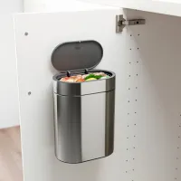 Мусорное ведро Ikea Brogrund 4л / Нержавеющая сталь / Серебряный photo 2