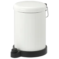 Мусорное ведро Ikea Toftan 4л / Сталь / Белый