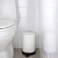 Мусорное ведро Ikea Toftan 4л / Сталь / Белый photo 2