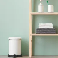 Мусорное ведро Ikea Toftan 4л / Сталь / Белый photo 3