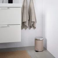 Мусорное ведро Ikea Ekoln 3л / Сталь / Бежевый photo 2