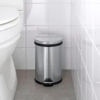 Мусорное ведро Ikea Snorpa 5л / Нержавеющая сталь / Серебряный photo 4