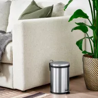 Мусорное ведро Ikea Snorpa 12л / Нержавеющая сталь / Серебряный photo 3