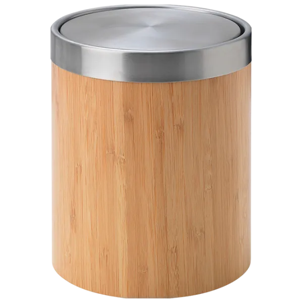 Coș de gunoi Ikea Trasket 3l / Inox / Beige photo 1