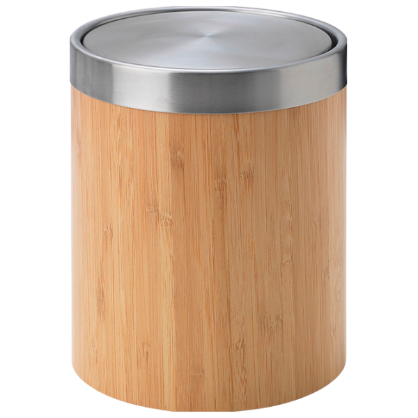 Coș de gunoi Ikea Trasket 3l / Inox / Beige photo 1