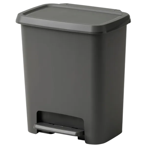 Coș de gunoi Ikea Knockla 25l / Plastic / Dark Gray photo 1