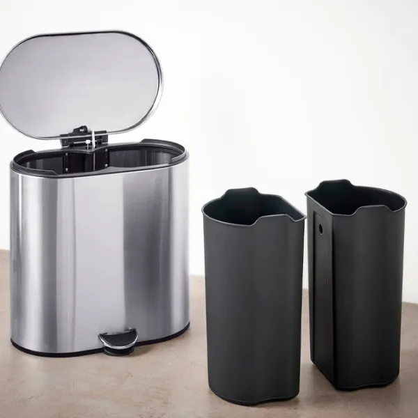 Coș de gunoi Ikea Stabben 20l / Inox / Silver photo 2