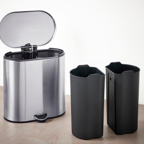 Coș de gunoi Ikea Stabben 20l / Inox / Silver photo 2
